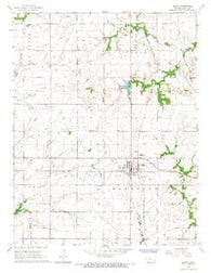 Moran Kansas Historical topographic map, 1:24000 scale, 7.5 X 7.5 Minute, Year 1966