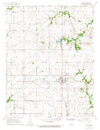 Moran Kansas Historical topographic map, 1:24000 scale, 7.5 X 7.5 Minute, Year 1966