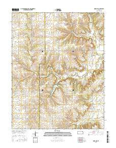 Moran SE Kansas Current topographic map, 1:24000 scale, 7.5 X 7.5 Minute, Year 2015