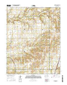 Morehead Kansas Current topographic map, 1:24000 scale, 7.5 X 7.5 Minute, Year 2015