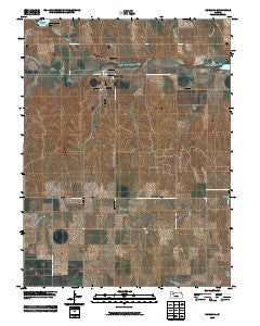 Morland Kansas Historical topographic map, 1:24000 scale, 7.5 X 7.5 Minute, Year 2009