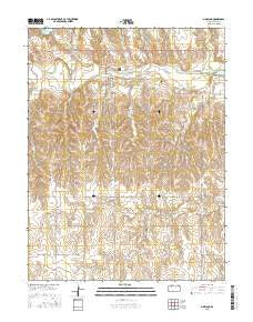 Morland Kansas Current topographic map, 1:24000 scale, 7.5 X 7.5 Minute, Year 2015