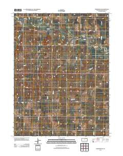 Morrowville Kansas Historical topographic map, 1:24000 scale, 7.5 X 7.5 Minute, Year 2012