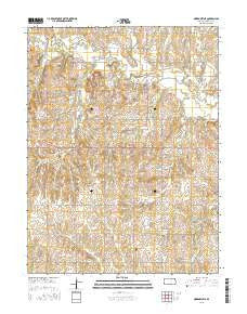 Morrowville Kansas Current topographic map, 1:24000 scale, 7.5 X 7.5 Minute, Year 2015