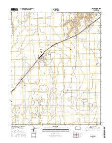 Moscow Kansas Current topographic map, 1:24000 scale, 7.5 X 7.5 Minute, Year 2016
