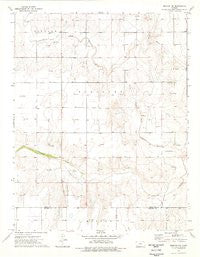 Moscow NW Kansas Historical topographic map, 1:24000 scale, 7.5 X 7.5 Minute, Year 1975
