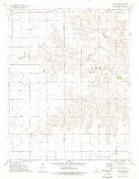 Moscow SE Kansas Historical topographic map, 1:24000 scale, 7.5 X 7.5 Minute, Year 1974