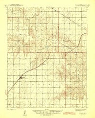Moscow Kansas Historical topographic map, 1:62500 scale, 15 X 15 Minute, Year 1945
