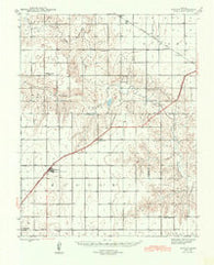 Moscow Kansas Historical topographic map, 1:62500 scale, 15 X 15 Minute, Year 1944
