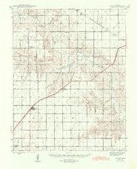 Moscow Kansas Historical topographic map, 1:62500 scale, 15 X 15 Minute, Year 1944