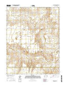 Moscow NW Kansas Current topographic map, 1:24000 scale, 7.5 X 7.5 Minute, Year 2016