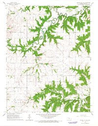 Mound City NW Kansas Historical topographic map, 1:24000 scale, 7.5 X 7.5 Minute, Year 1966