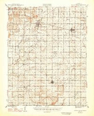Mound Valley Kansas Historical topographic map, 1:62500 scale, 15 X 15 Minute, Year 1948
