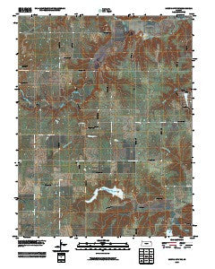 Mound City NW Kansas Historical topographic map, 1:24000 scale, 7.5 X 7.5 Minute, Year 2009