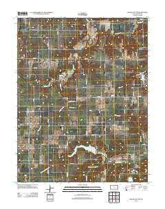 Mound City NW Kansas Historical topographic map, 1:24000 scale, 7.5 X 7.5 Minute, Year 2012