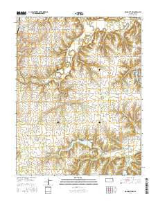 Mound City NW Kansas Current topographic map, 1:24000 scale, 7.5 X 7.5 Minute, Year 2015