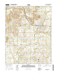 Mound Valley Kansas Current topographic map, 1:24000 scale, 7.5 X 7.5 Minute, Year 2016