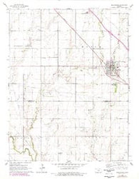 Moundridge Kansas Historical topographic map, 1:24000 scale, 7.5 X 7.5 Minute, Year 1965