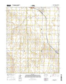 Mount Hope Kansas Current topographic map, 1:24000 scale, 7.5 X 7.5 Minute, Year 2015