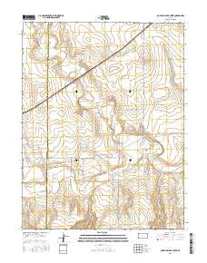 Mouth of Lake Creek Kansas Current topographic map, 1:24000 scale, 7.5 X 7.5 Minute, Year 2015