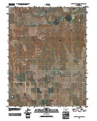 Mouth of Shaw Creek Kansas Historical topographic map, 1:24000 scale, 7.5 X 7.5 Minute, Year 2009