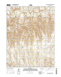 Mouth of Shaw Creek Kansas Current topographic map, 1:24000 scale, 7.5 X 7.5 Minute, Year 2016