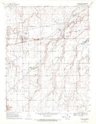 Mullinville Kansas Historical topographic map, 1:24000 scale, 7.5 X 7.5 Minute, Year 1969