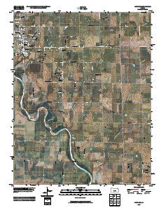 Mulvane Kansas Historical topographic map, 1:24000 scale, 7.5 X 7.5 Minute, Year 2010
