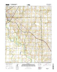 Mulvane Kansas Current topographic map, 1:24000 scale, 7.5 X 7.5 Minute, Year 2015