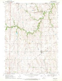 Munden Kansas Historical topographic map, 1:24000 scale, 7.5 X 7.5 Minute, Year 1968