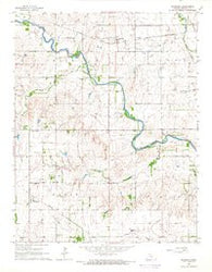 Murdock Kansas Historical topographic map, 1:24000 scale, 7.5 X 7.5 Minute, Year 1965