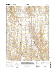Narka Kansas Current topographic map, 1:24000 scale, 7.5 X 7.5 Minute, Year 2015
