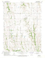 Narka Kansas Historical topographic map, 1:24000 scale, 7.5 X 7.5 Minute, Year 1966