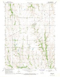 Narka Kansas Historical topographic map, 1:24000 scale, 7.5 X 7.5 Minute, Year 1966