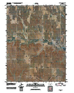 Natoma Kansas Historical topographic map, 1:24000 scale, 7.5 X 7.5 Minute, Year 2010