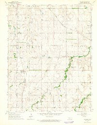 Navarre Kansas Historical topographic map, 1:24000 scale, 7.5 X 7.5 Minute, Year 1964