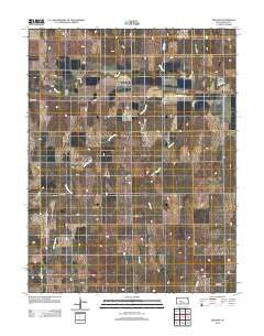 Nekoma Kansas Historical topographic map, 1:24000 scale, 7.5 X 7.5 Minute, Year 2012