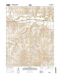 Nekoma Kansas Current topographic map, 1:24000 scale, 7.5 X 7.5 Minute, Year 2015