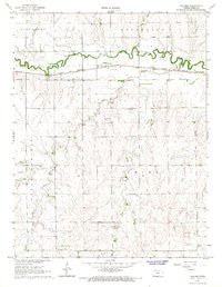 Nekoma Kansas Historical topographic map, 1:24000 scale, 7.5 X 7.5 Minute, Year 1966