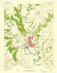 Neodesha Kansas Historical topographic map, 1:24000 scale, 7.5 X 7.5 Minute, Year 1959