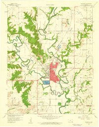 Neodesha Kansas Historical topographic map, 1:24000 scale, 7.5 X 7.5 Minute, Year 1959