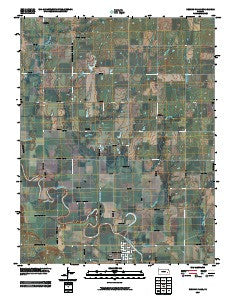 Neosho Falls Kansas Historical topographic map, 1:24000 scale, 7.5 X 7.5 Minute, Year 2009