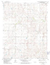 Nescatunga Creek South Kansas Historical topographic map, 1:24000 scale, 7.5 X 7.5 Minute, Year 1979