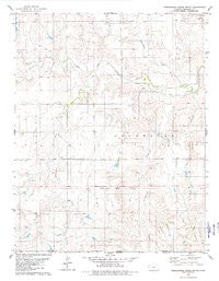 Nescatunga Creek South Kansas Historical topographic map, 1:24000 scale, 7.5 X 7.5 Minute, Year 1979