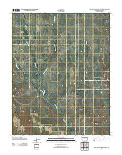 Nescatunga Creek North Kansas Historical topographic map, 1:24000 scale, 7.5 X 7.5 Minute, Year 2012