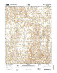 Nescatunga Creek South Kansas Current topographic map, 1:24000 scale, 7.5 X 7.5 Minute, Year 2015