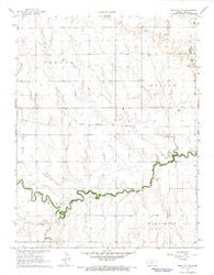 Ness City NE Kansas Historical topographic map, 1:24000 scale, 7.5 X 7.5 Minute, Year 1966