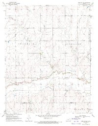 Ness City SE Kansas Historical topographic map, 1:24000 scale, 7.5 X 7.5 Minute, Year 1970