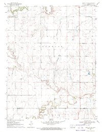 Ness City SW Kansas Historical topographic map, 1:24000 scale, 7.5 X 7.5 Minute, Year 1970