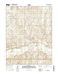 Ness City SE Kansas Current topographic map, 1:24000 scale, 7.5 X 7.5 Minute, Year 2015